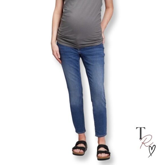 GAP Denim NWT Maternity Easy Legging Side Insert Jean Jeggings Size 28 or US 6 - Picture 1 of 11